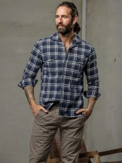 Zungenbrecher-Flanellhemd 28 Zungenbrecher-Flanellhemd -Jacken Verkaufs-Shop EC10 6177 DF 1