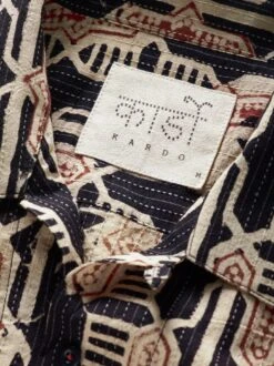 Ajrakh-Kurzarmhemd -Jacken Verkaufs-Shop EC10 7369 DG