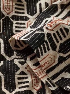 Ajrakh-Kurzarmhemd -Jacken Verkaufs-Shop EC10 7369 DI