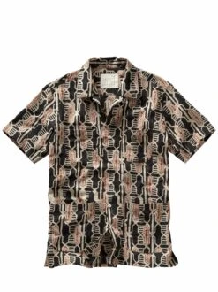 Ajrakh-Kurzarmhemd -Jacken Verkaufs-Shop EC10 7369 FA 1