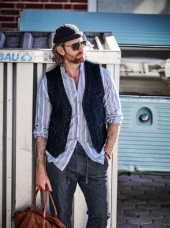 Ausgeglichenes Leinenhemd -Jacken Verkaufs-Shop EC10 7386 DF