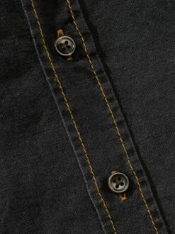 Viel-Flachs-Jeanshemd -Jacken Verkaufs-Shop EC10 7472 DH