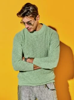 Üppiger Leinenpullover -Jacken Verkaufs-Shop EC23 6000 DF 1