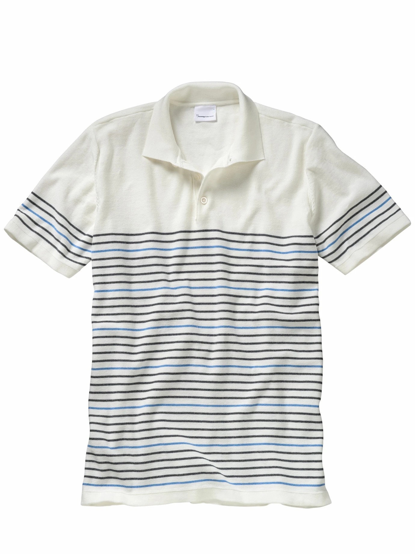 Halbstreifen-Strickpolo 1 Halbstreifen-Strickpolo