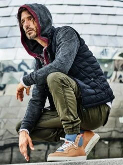 Nicht-linearer Sweathoodie -Jacken Verkaufs-Shop EC23 7582 DF