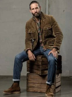 Charakter-Cordjacke -Jacken Verkaufs-Shop EC24 4485 DC 1