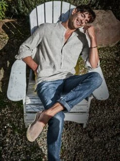 Rooftop-Leinenjeans -Jacken Verkaufs-Shop EC24 6141 DF