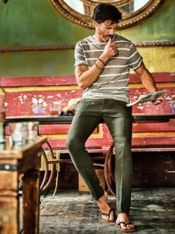 Entspannte Leinenhose -Jacken Verkaufs-Shop EC24 6409 DF 1