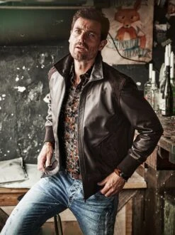 Lederjacke Pub -Jacken Verkaufs-Shop EC24 6611 DC 1