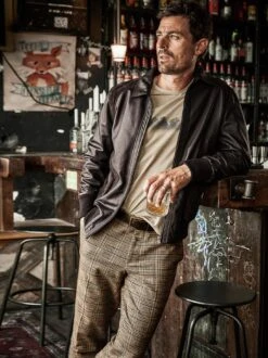 Lederjacke Pub -Jacken Verkaufs-Shop EC24 6611 DD