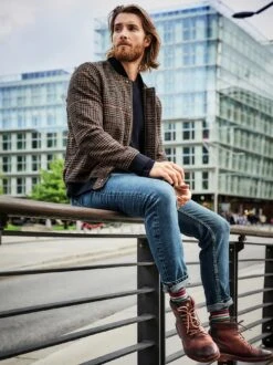 Gedächtnis-T400-Jeans -Jacken Verkaufs-Shop EC24 6895 DD