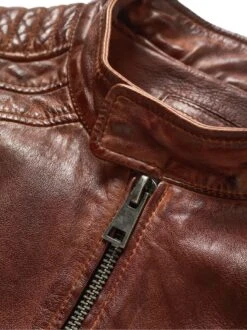 Gebrannte Bikerjacke -Jacken Verkaufs-Shop EC24 6990 DG 1