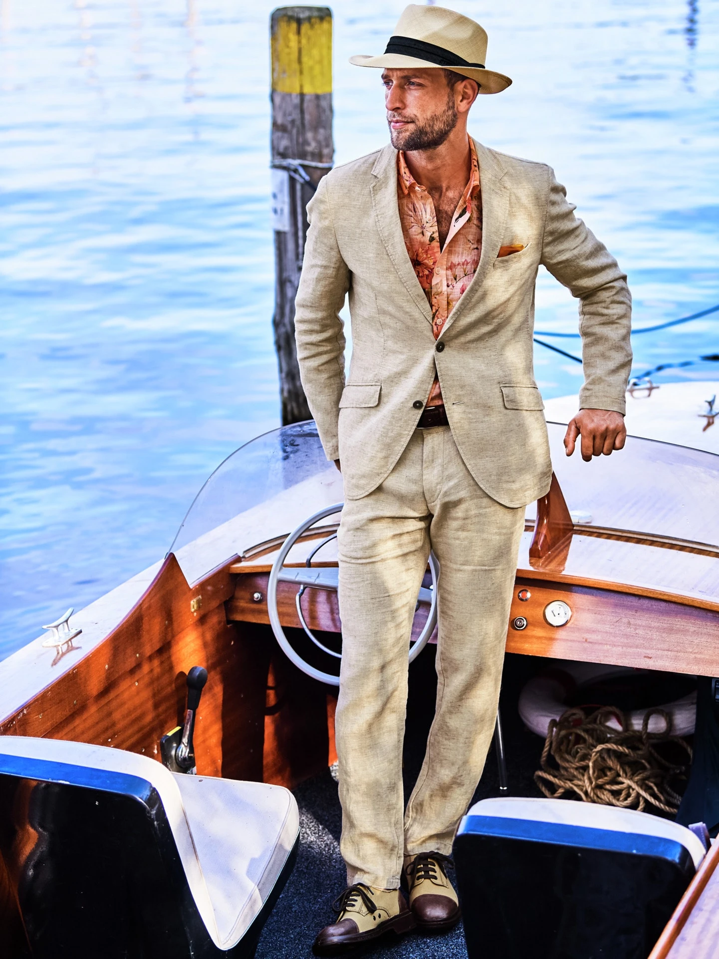 Ibiza-Anzughose Sand 3 Ibiza-Anzughose Sand – Bild 3